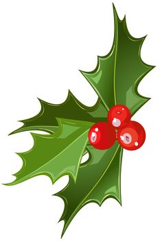 236x351 Holly And Mistletoe Clipart