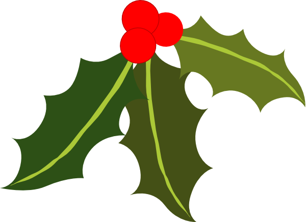 600x437 Holly Clip Art