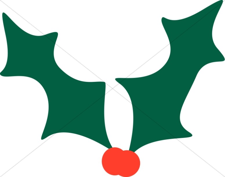 776x612 Holly Leaves Traditional Christmas Decoration Clipart