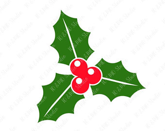 340x270 Holly Clip Art Etsy