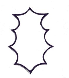 236x267 Holly Leaf Templates