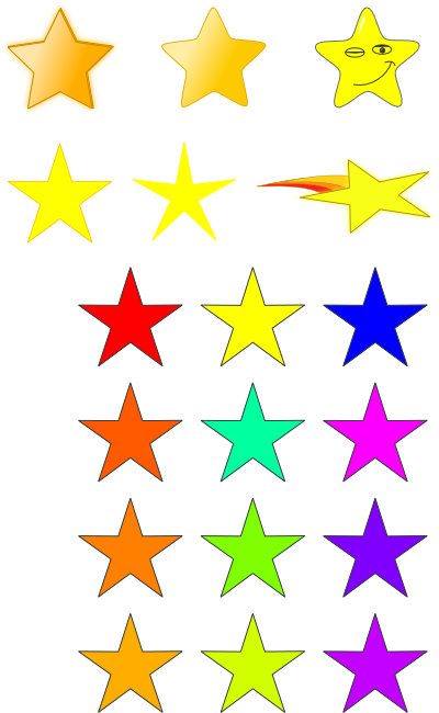 400x650 Yellow Stars Clipart Star Clip Art