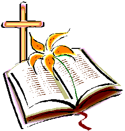 256x268 Cross And Bible Clipart