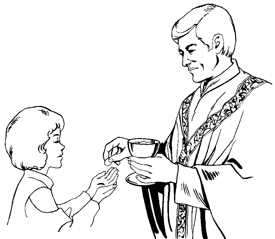 874x760 First Holy Communion Coloring Pages 475787