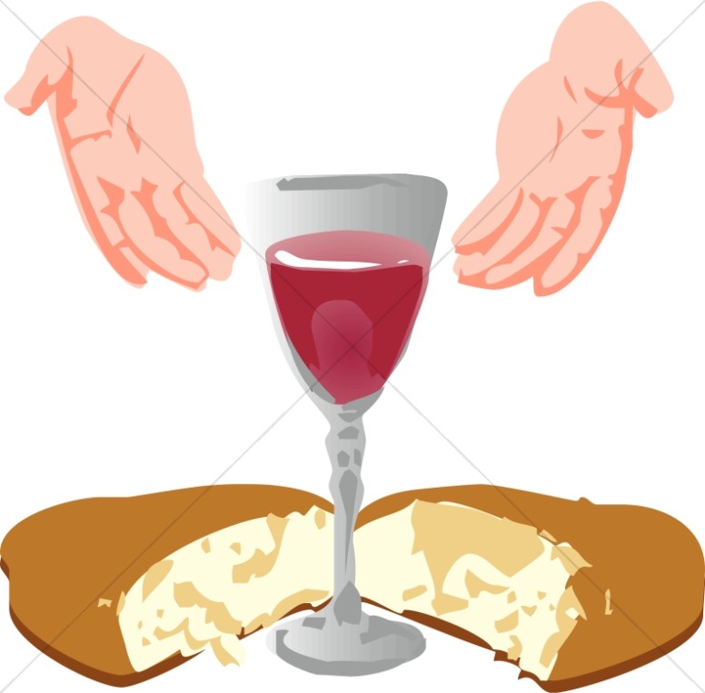 776x763 Hands Open Toward Communion Elements Communion Clipart