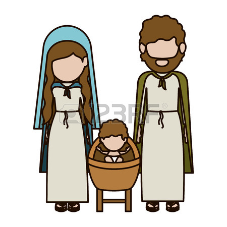 450x450 Holy Family Icon. Nativity Merry Christmas Season And Decoration