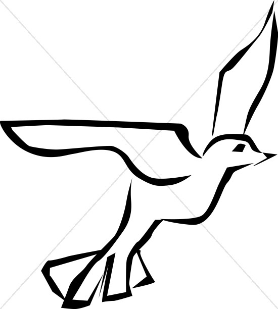 550x612 Dove Facing Forward Dove Clipart