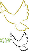 99x170 Dove Holy Spirit Clip Art