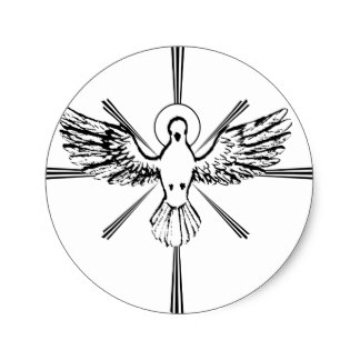 324x324 Custom Holy Spirit Dove Stickers Zazzle.ca