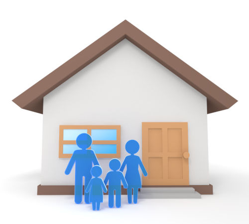 500x450 Cottage Clipart Home And Family