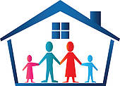 170x122 Family House Clip Art