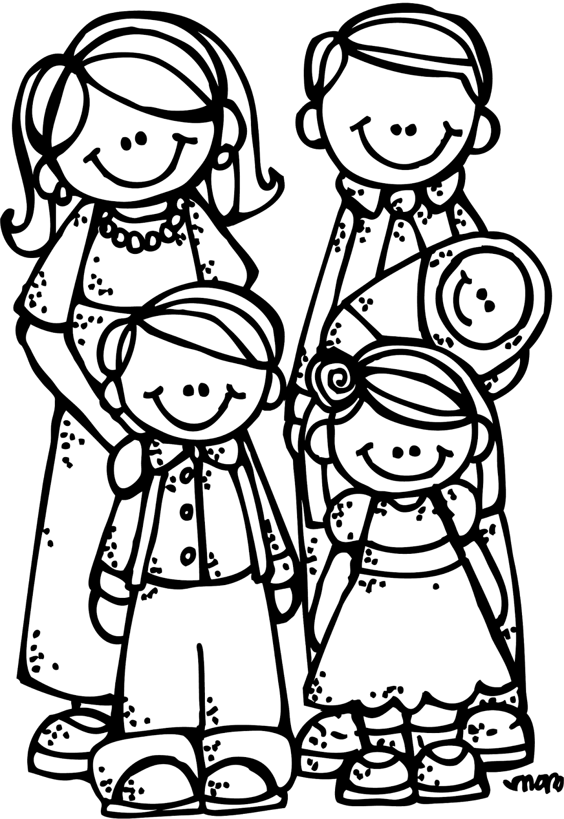 1101x1600 Free School Coloring Clipart Image 0 Family
