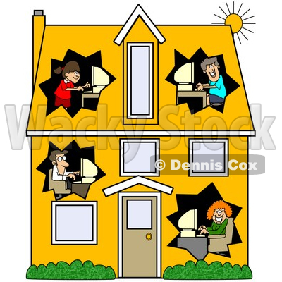 400x400 Working Family Clipart