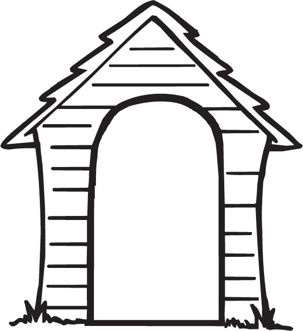 600x656 Image Of Dog House Clipart
