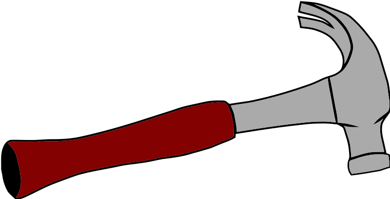 800x408 Free Hammer With Red Handle Clip Art