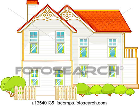450x344 Stock Illustration Of Dwelling, Family, Architecture, Construction