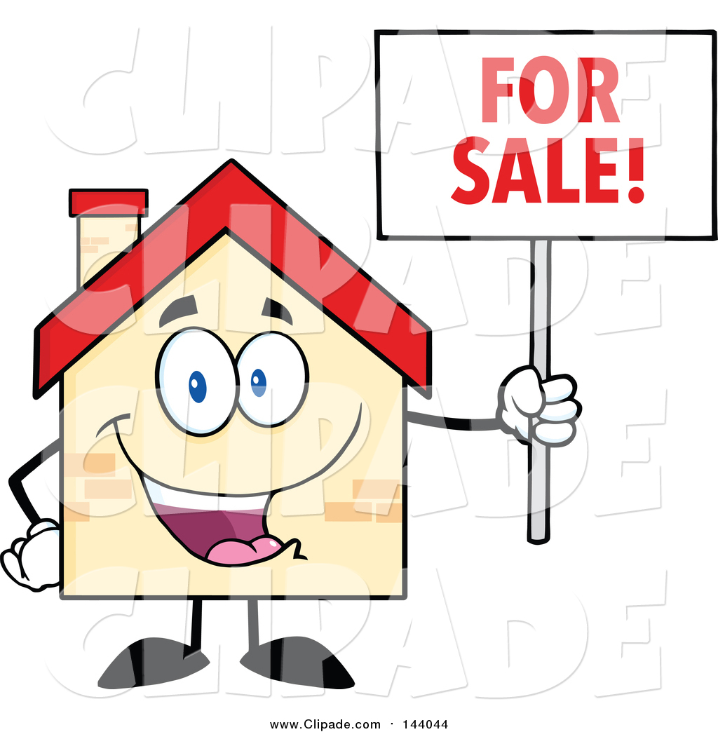 1024x1044 Clip Art Of A Happy Home Character Holding A For Sale Sign By Hit