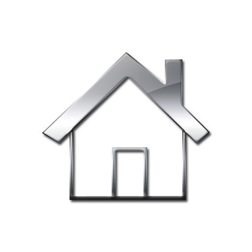 512x512 Simple Home Shape With Solid Roof Outline Icon