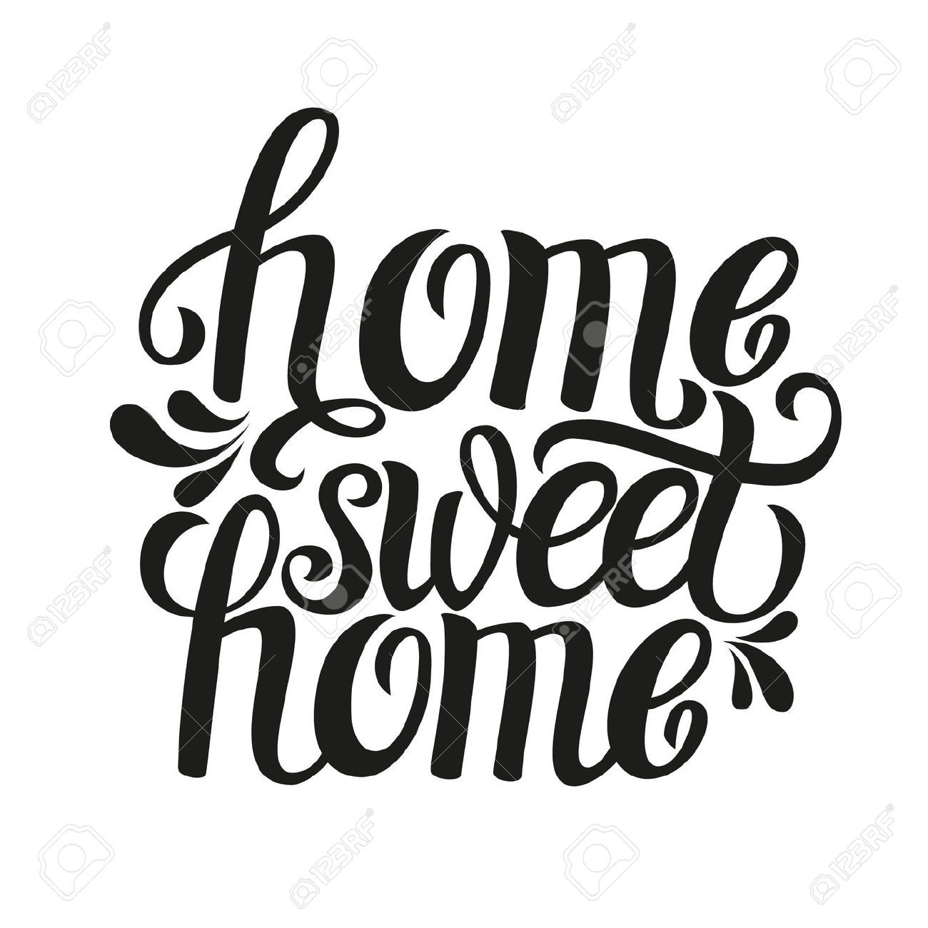 1300x1300 Typography Clipart Home Sweet Home
