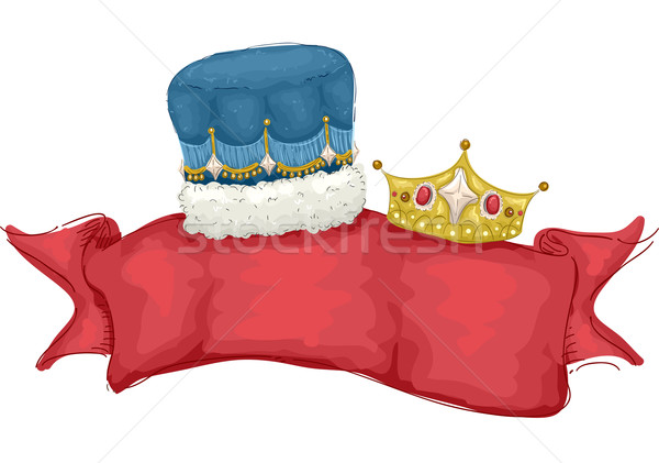 600x421 King Queen Crown Banner Vector Illustration Lenm ( 6611160