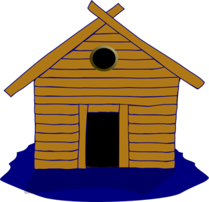 298x288 Log Home And Seasonal Clip Art