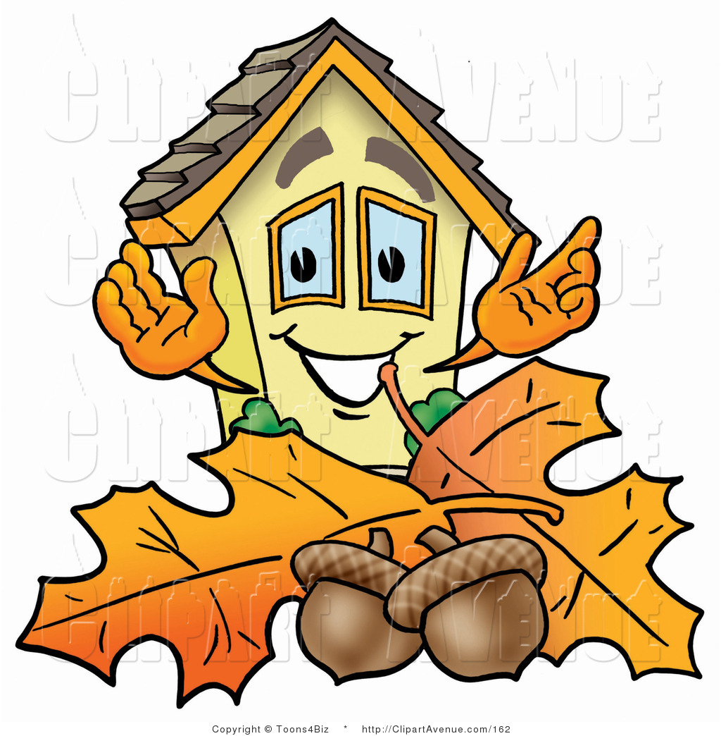 1024x1044 Avenue Clipart Of A Yellow House Mascot Cartoon Character