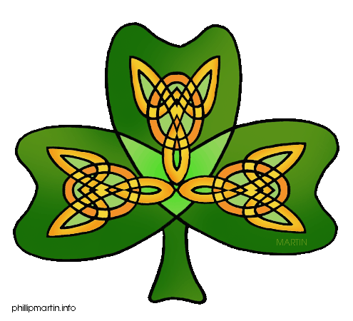 495x450 Celtic Shamrock Clipart