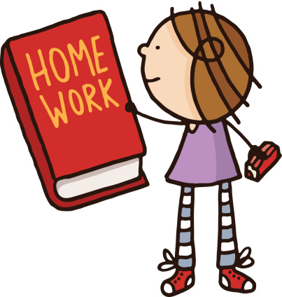 clip art homework book