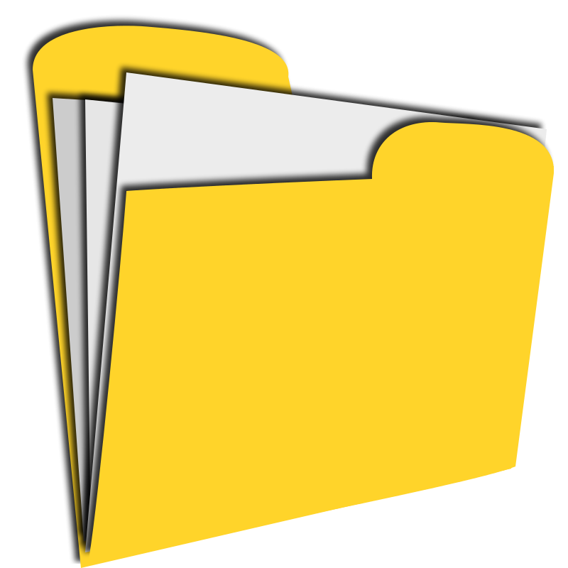 800x800 Yellow Clipart Pocket Folder