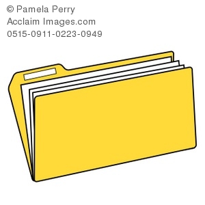 300x300 Art Illustration Of A Yellow File Folder