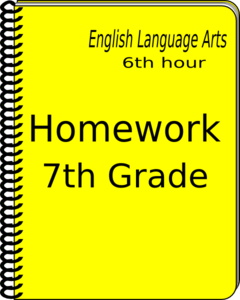 240x300 Homework Notebook Clip Art