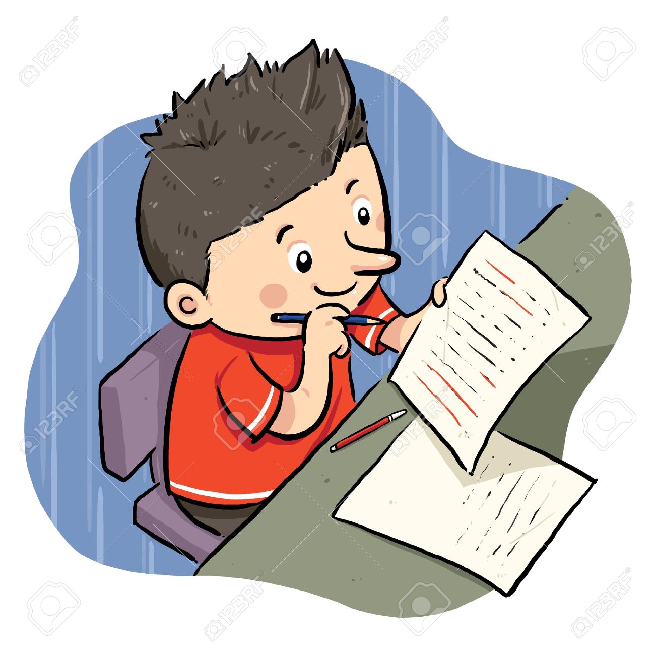 1300x1300 Children Doing Homework Clipart