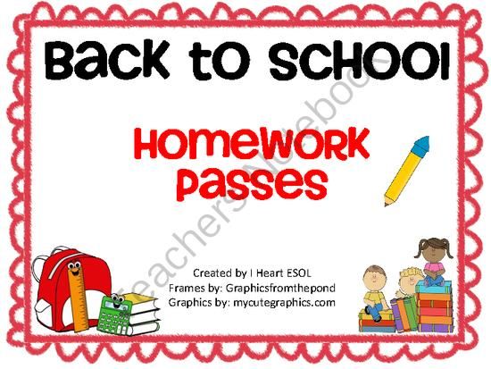 550x413 The Best Homework Pass Ideas Student Birthdays