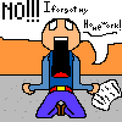 400x400 Homework Clipart Forgot