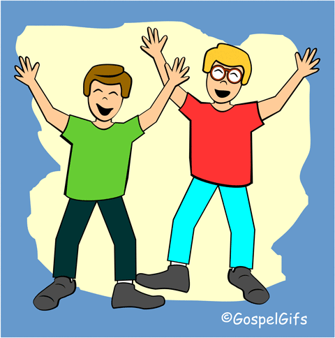 480x484 Excited Boy Clipart