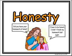 304x236 Poster Life Skills Honesty Abcteach Clipart