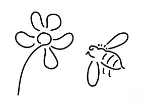 300x212 Honey Bees Drawings Fine Art America