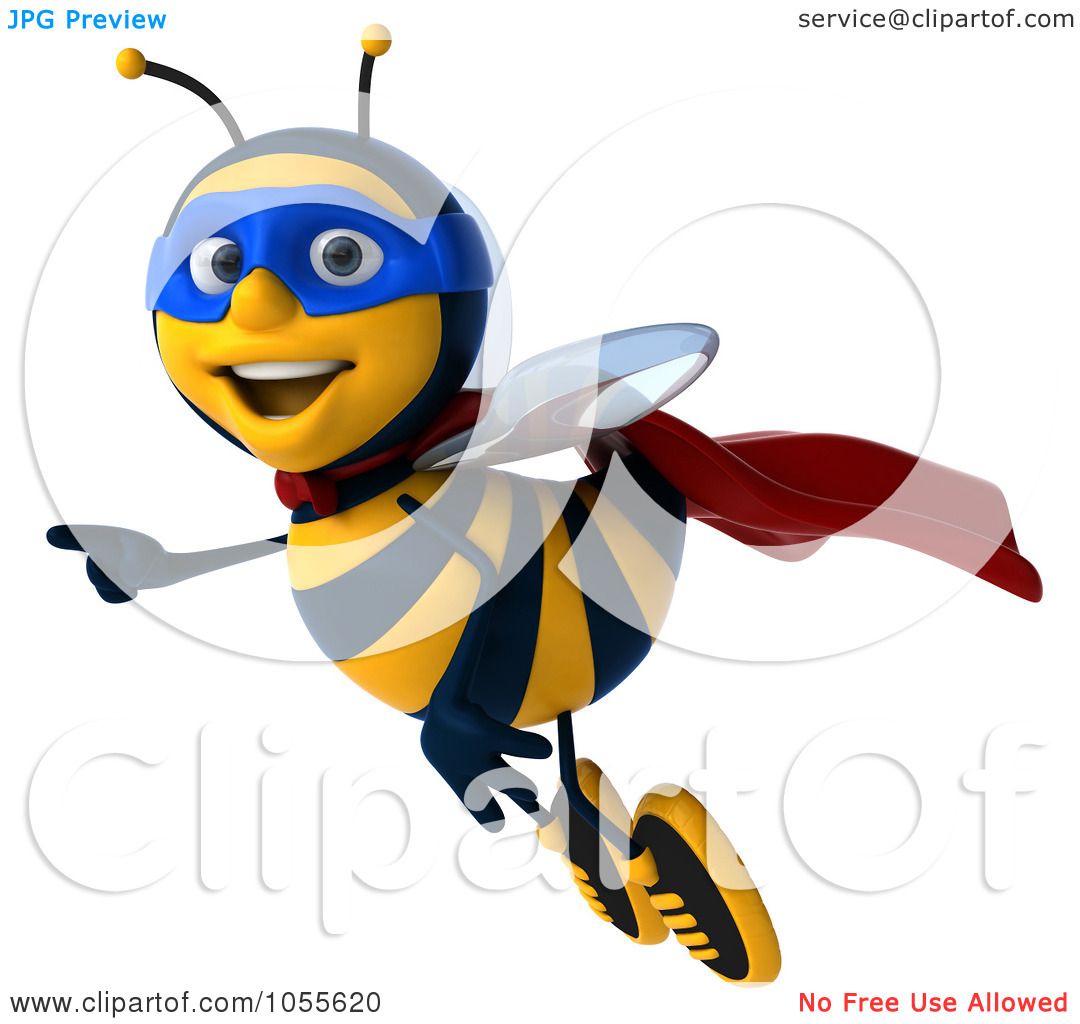 1080x1024 Royalty Free Cgi Clip Art Illustration Of A 3d Super Honey Bee