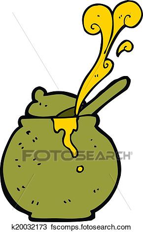290x470 Clipart Of Cartoon Honey Pot K20032173