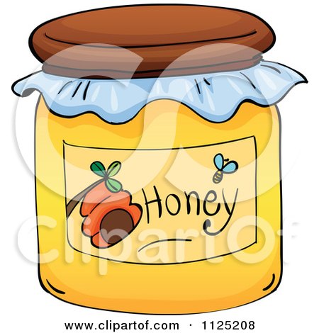 450x470 Royalty Free (Rf) Jar Of Honey Clipart, Illustrations, Vector