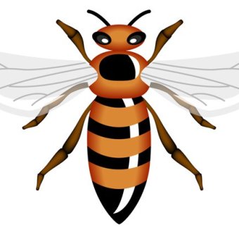 340x340 22 Free Honey Bee Clip Art Vectors Download Free Vector Art
