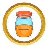 170x170 Honey Jar Stock Illustrations