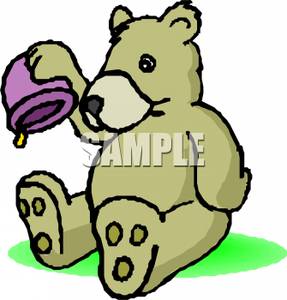 287x300 Bear With An Empty Jar Of Honey