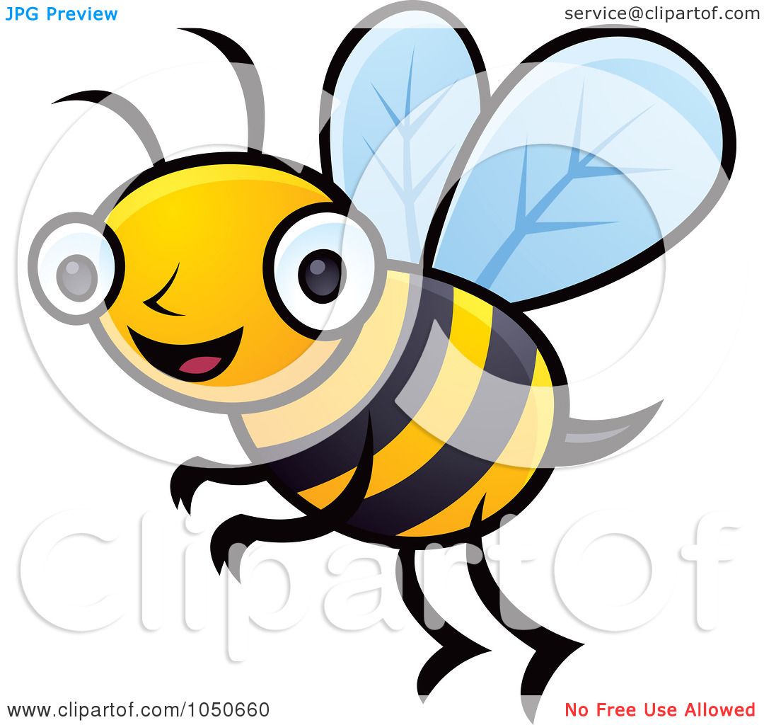 1080x1024 Royalty Free (Rf) Clip Art Illustration Of A Happy Honey Bee By