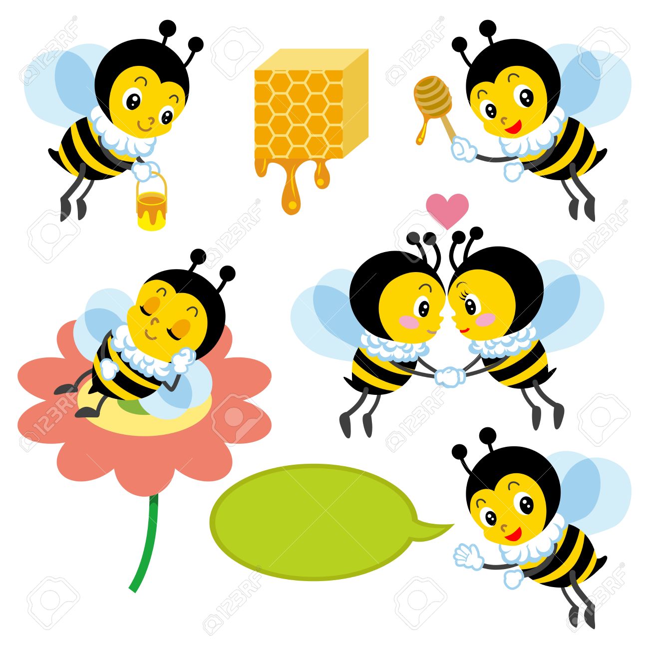 1300x1300 Bees Clipart Couple