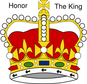 299x288 Honor The King Clip Art