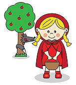 153x170 Little Red Riding Hood Clip Art