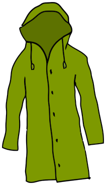 211x367 Coat Clipart Rain Jacket