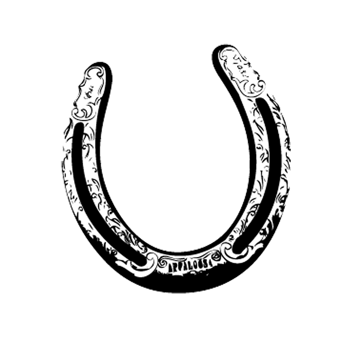 1200x1200 Horseshoe Clipart Hoof Print