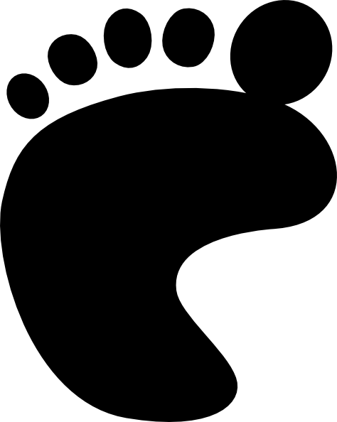 474x594 Large Foot Print Clip Art